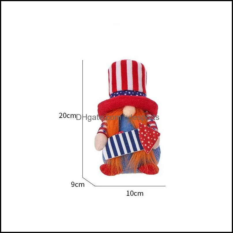 american party gnome patriotic independence day dwarf scandinavian ornaments 4th of july home desktop decor kids toys
