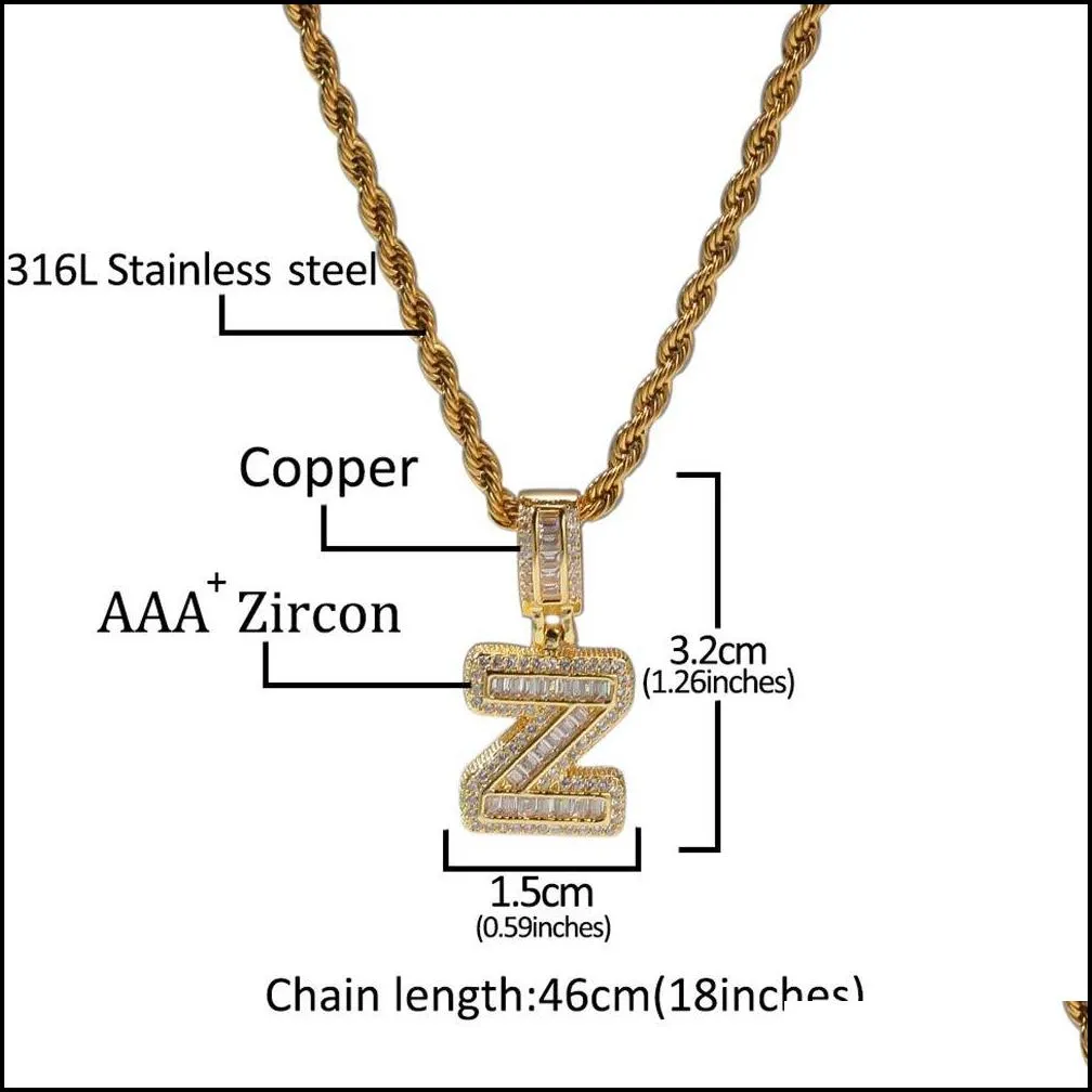 pendant necklaces custom iced out name necklace personalized bubble letter 18k gold sier hip hop diamond chain for men women az initi