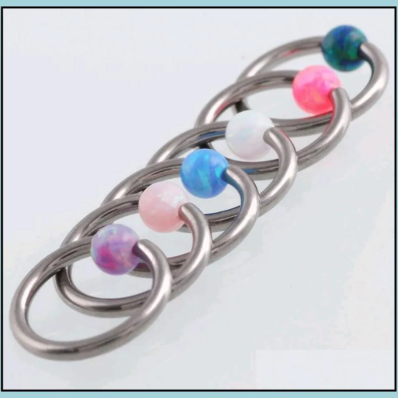 100 g23 titanium hoop nipple rings clip ball studs nose ring lip piercing body jewelry for men women