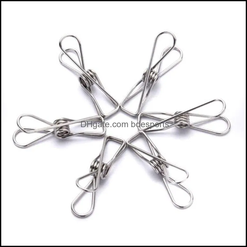 stainless steel clothes clips 5 5x2 5cm socks photos hang rack parts portable clothing clips stainless steel pegs