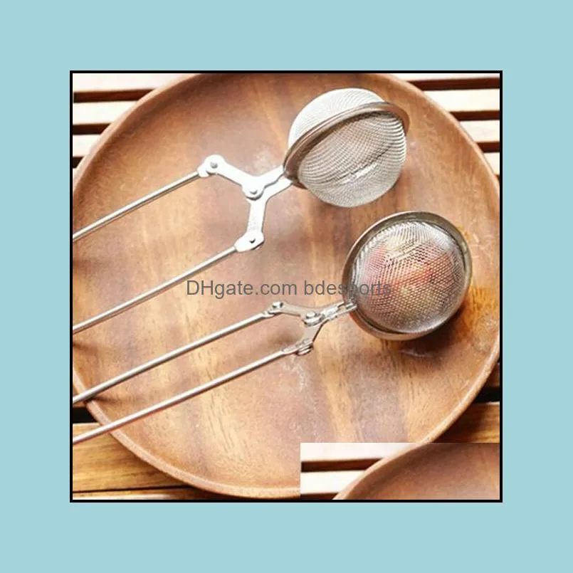 stainless steel tea strainer with handle for loose leaf tea fine mesh tea balls filter infusers