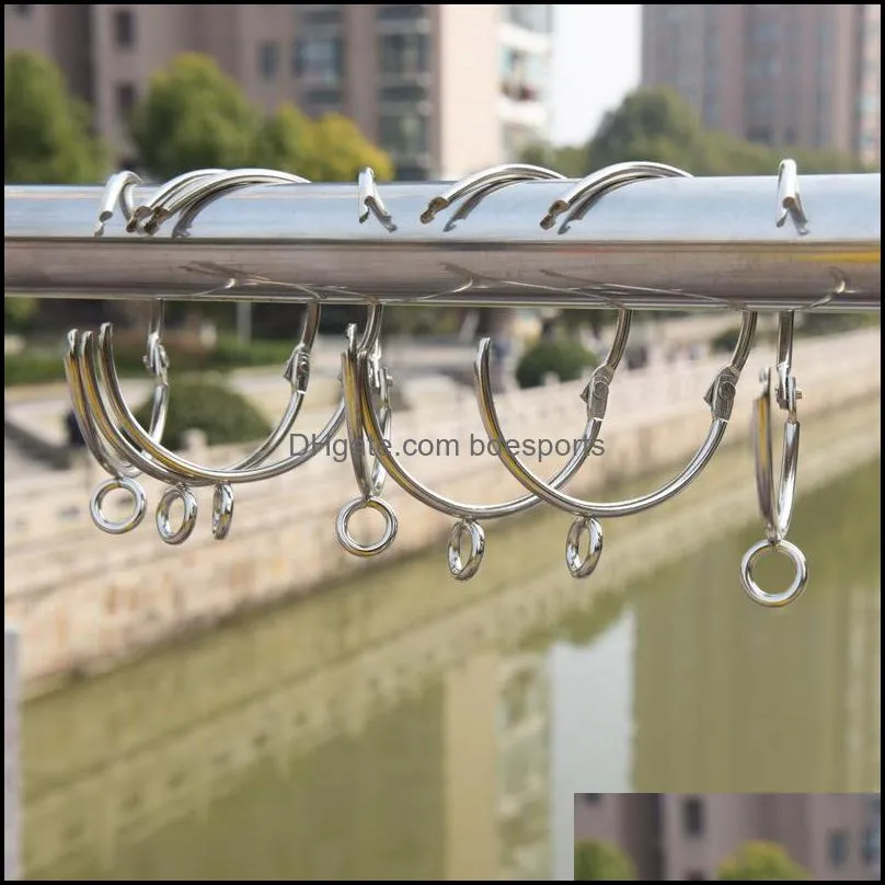 open curtain ring window curtain hooks accessories metal hanging ring curtains clips tools 38mm curtain hook