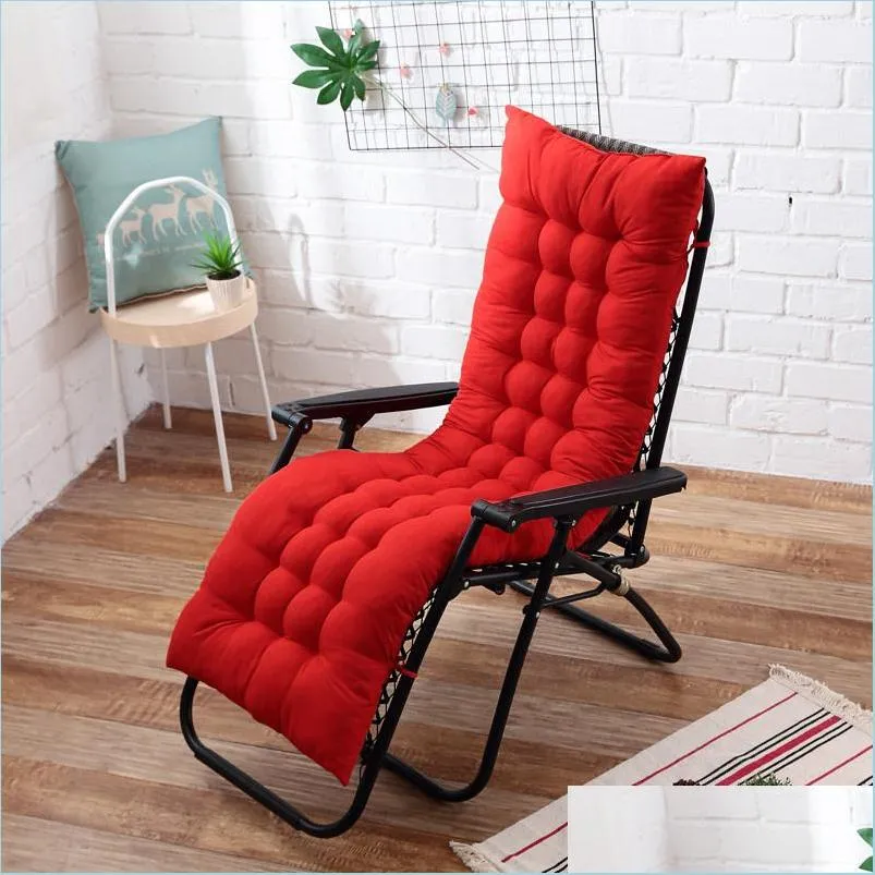 recliner thicken foldable rocking long chair couch seat cushion pads garden lounger mat y200103209b