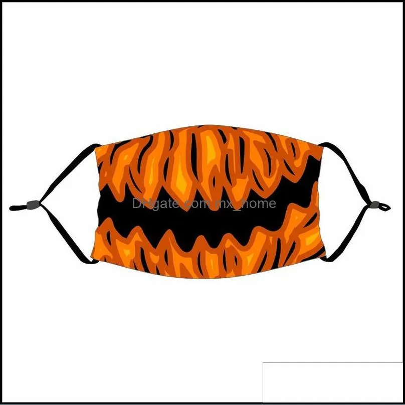 halloween face masks clown skull dustproof breathable face masks adjustable ear loops washable face mouth masks