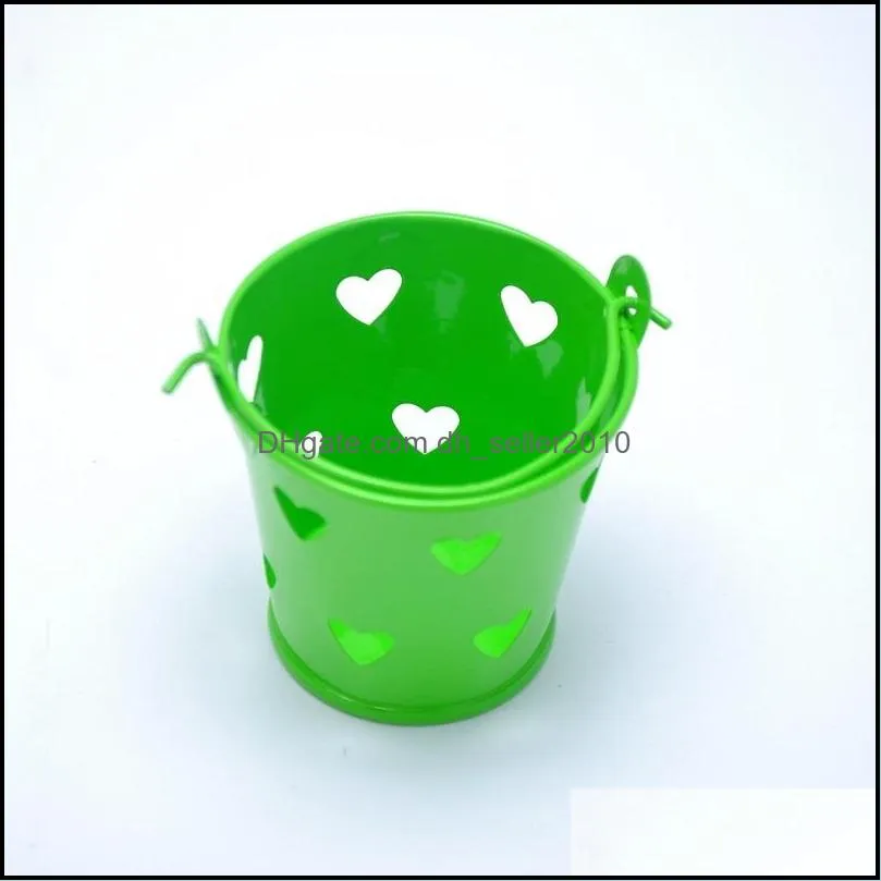 heart hollow out tin pails heart mini tins favors wedding party candy tin bucket favors wa2458