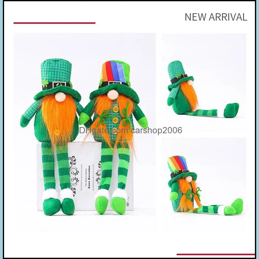 st patricks day gnome party decoration plush mr and mrs irish festival scandinavian tomte elf decorations kids gifts