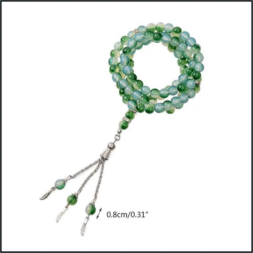 charm bracelets tasbih prayer beads 99 necklace islamic rosary muslim islam misbaha tasbeeh sibha 8mm dropshipcharm kent22