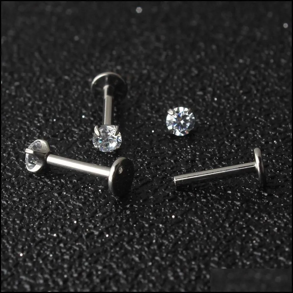surgical stainless steel eyebrow nose lip captive bead ring tongue piercing tragus cartilage earring body jewelry