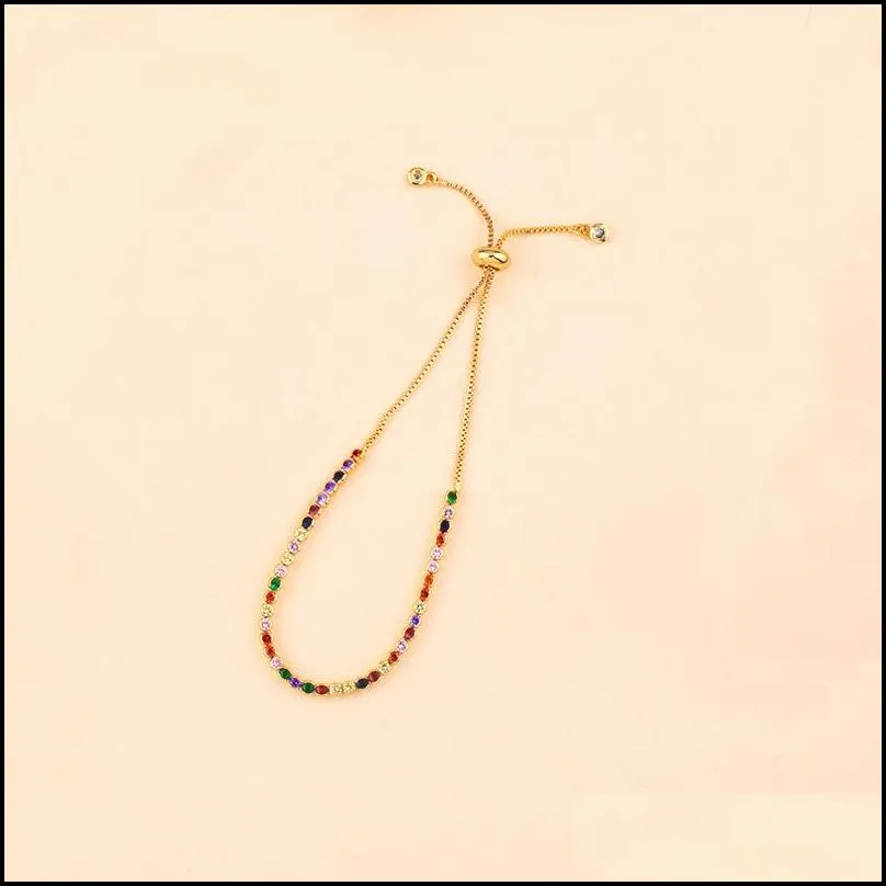 gold diamond shell cross bracelet zircon pull adjustable size women bracelets charm fashion jewelry beach jewelry drop ship