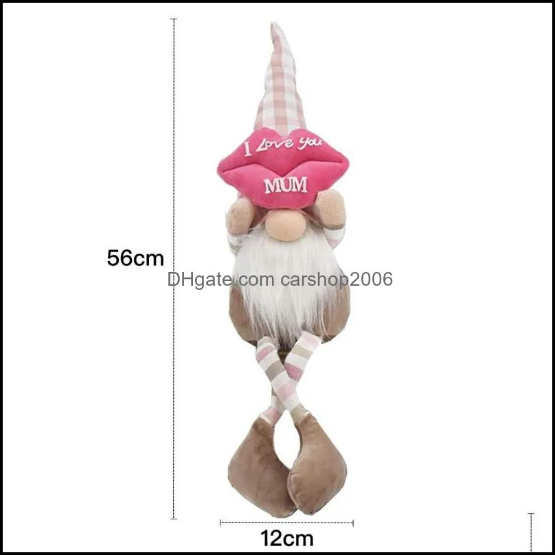 longlegged lips shape faceless doll mothers day home office gnomes mom ever i love you mom letters doll
