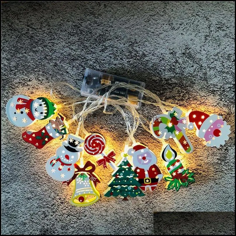 christmas led light string cartoon xmas motif 1 65m 10 led/ 20 led christmas outdoor light decoration