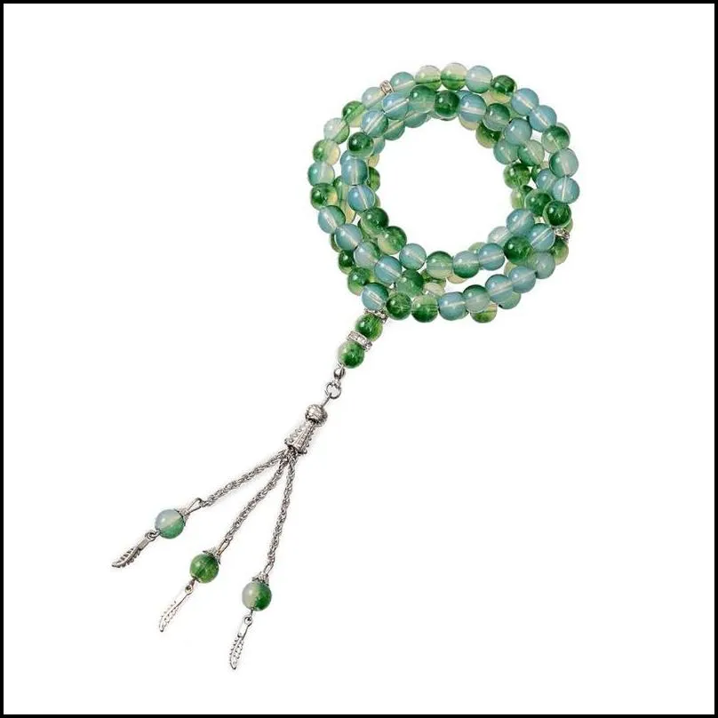 charm bracelets tasbih prayer beads 99 necklace islamic rosary muslim islam misbaha tasbeeh sibha 8mm dropshipcharm kent22