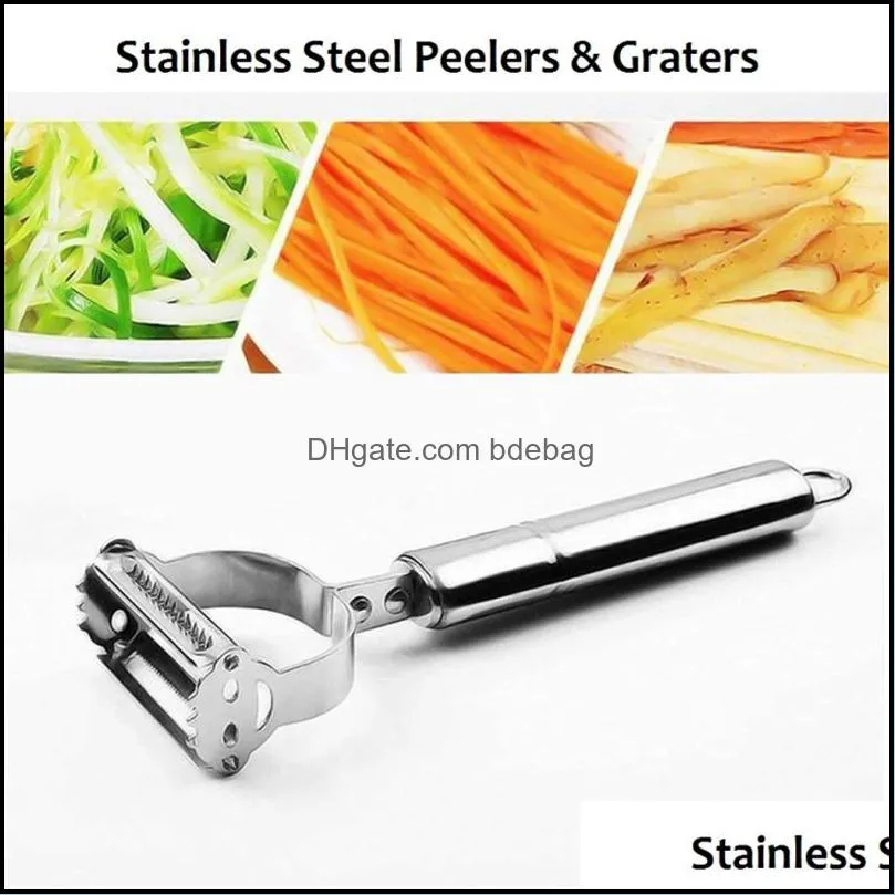 dual function fruit vegetable tools peeler grater stainless steel potato carrot grater julienne peelers
