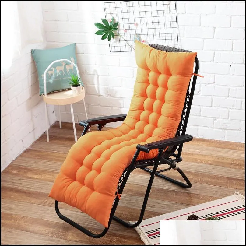 recliner thicken foldable rocking long chair couch seat cushion pads garden lounger mat y200103209b