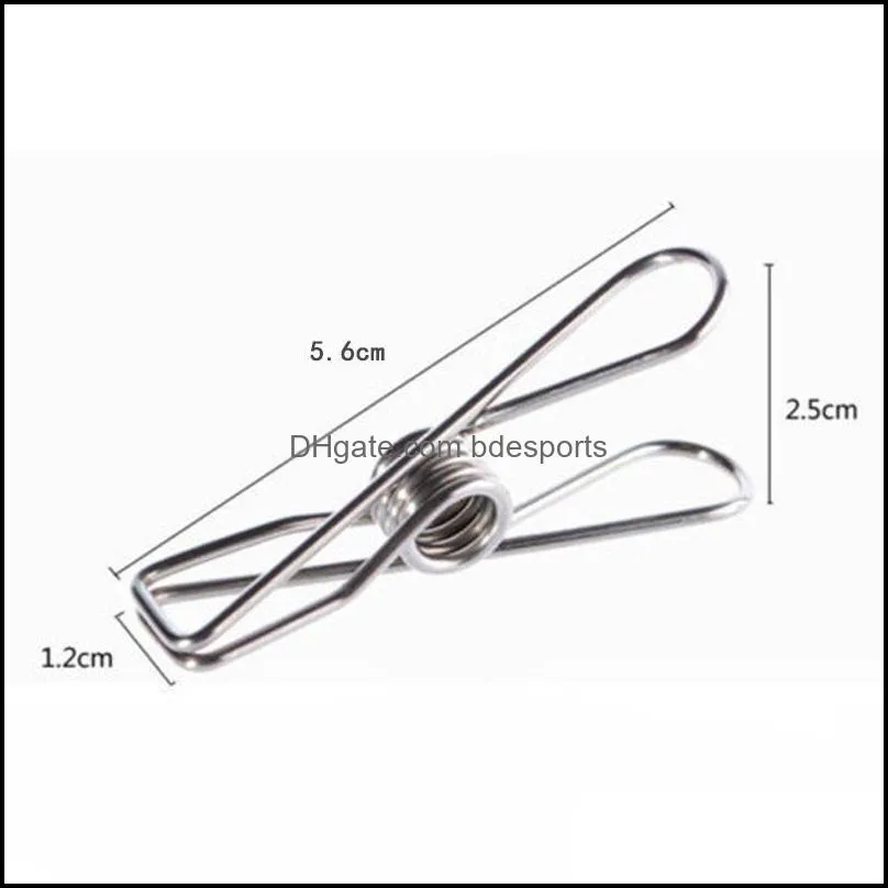 stainless steel clothes clips 5 5x2 5cm socks photos hang rack parts portable clothing clips stainless steel pegs