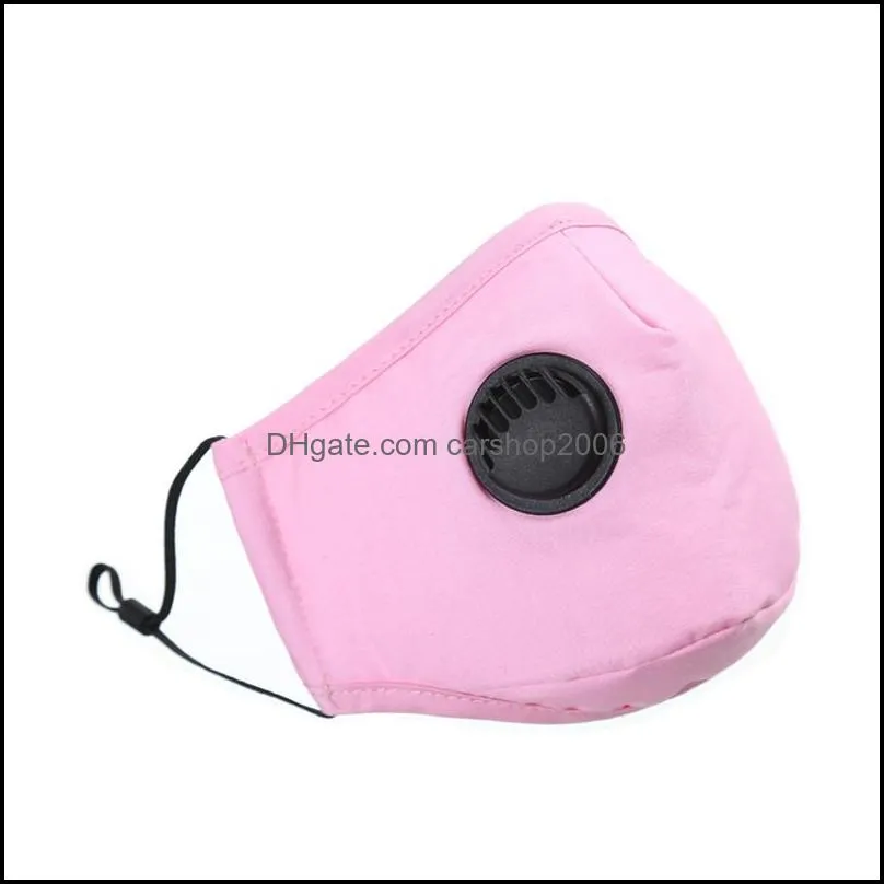 pm2 5 antifog filter mask dustproof face mask with breathing valve washable reusable pm2 5 protective masks