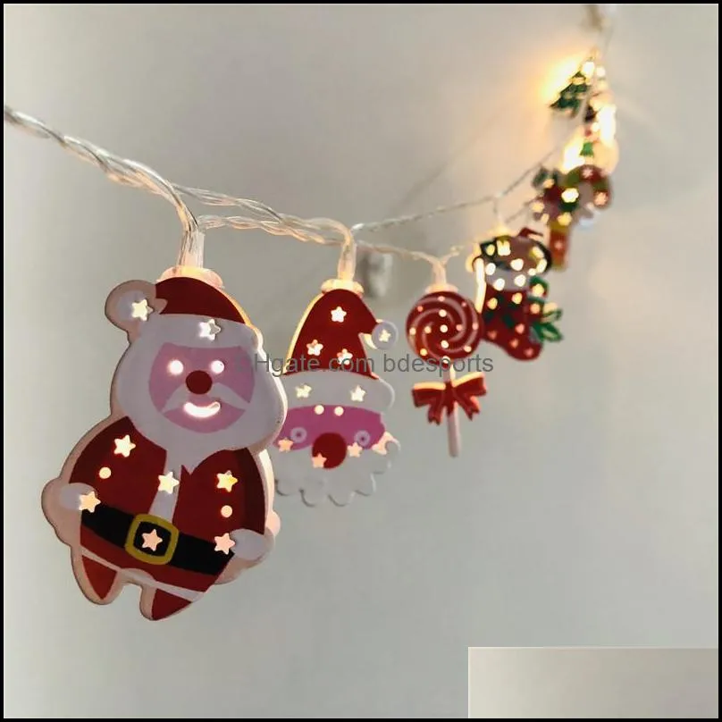 christmas led light string cartoon xmas motif 1 65m 10 led/ 20 led christmas outdoor light decoration