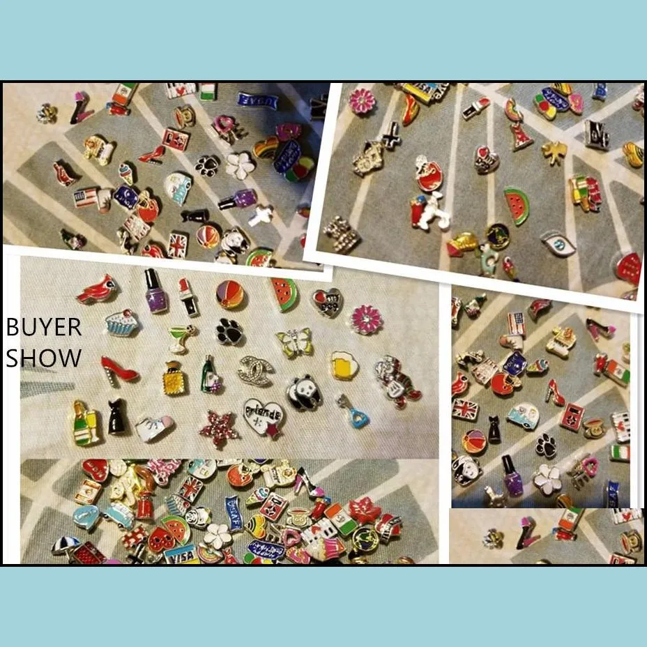 wholesale floating charms diy jewelry mixed 1500 styles alloy charms for magnetic glass living lockets 200pc