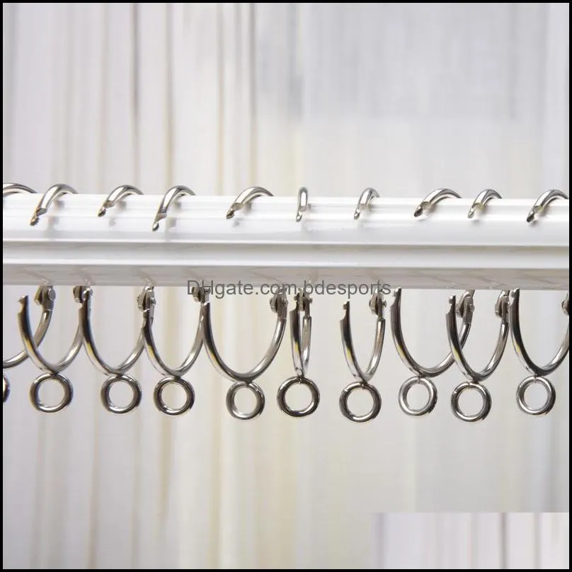 open curtain ring window curtain hooks accessories metal hanging ring curtains clips tools 38mm curtain hook