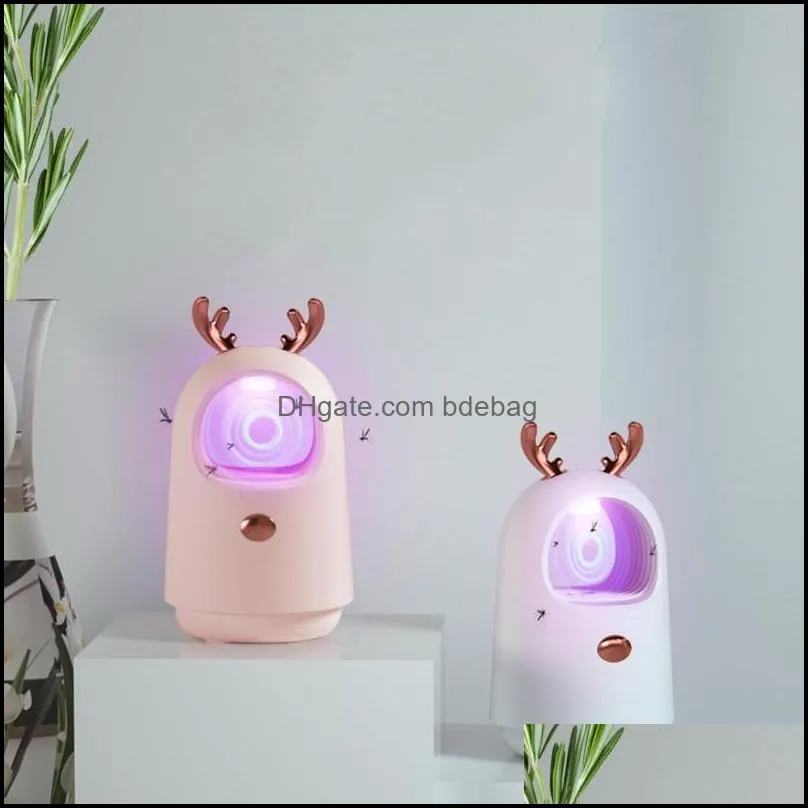 usb p ocatalyst mosquito killing lamp mosquito repellent bug insect trap light deer shape bug insect trap light