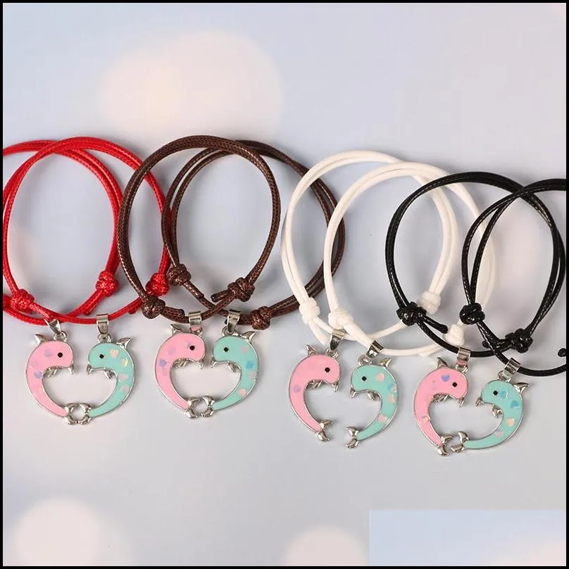 charm bracelets charms women braceletlet can choose different leather chain bracelet female red thin rope fashion jewelry gift kent22