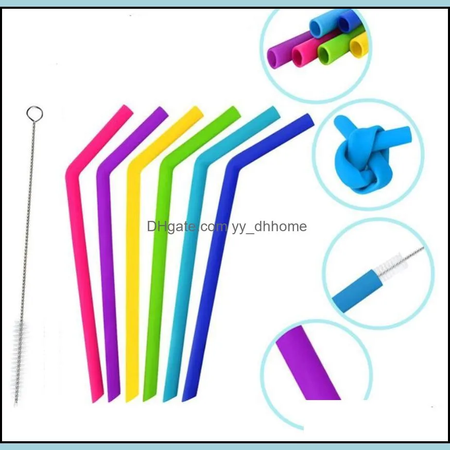 silicone drinking straws silicone smoothie straws drinking straws standard width 5mm for safely drinking cold drinks cups mugs