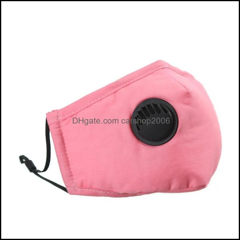 pm2 5 antifog filter mask dustproof face mask with breathing valve washable reusable pm2 5 protective masks