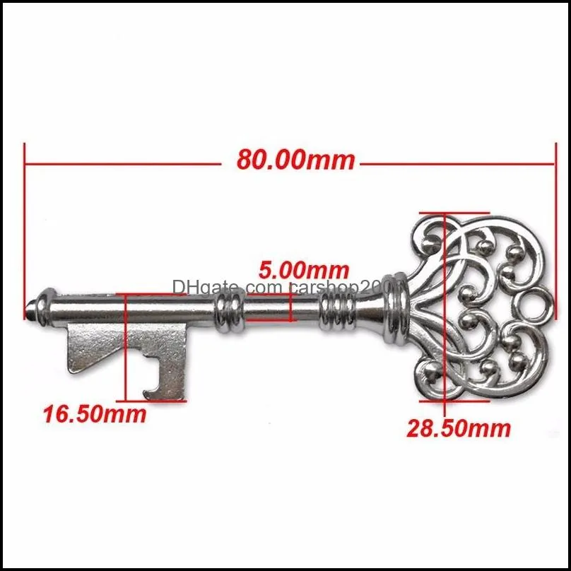 retro bottle opener key shape bottle openers beer wine bottle opener keychain ring open bar drinking accessori