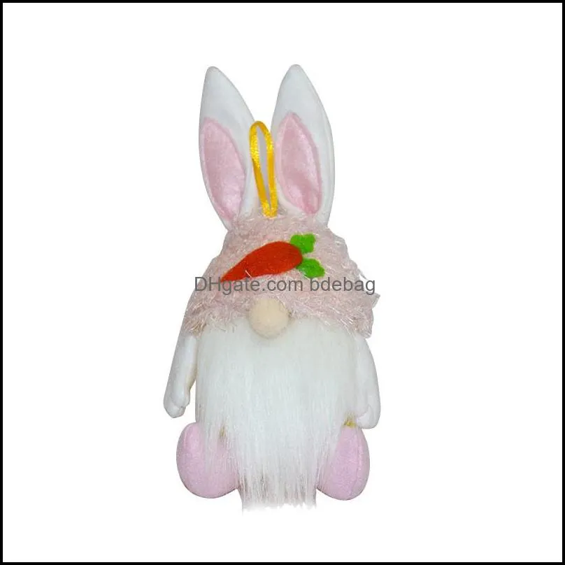 easter faceless doll bunny candy jar 2021 creative rabbit egg shape candy holder kids candy gift storage