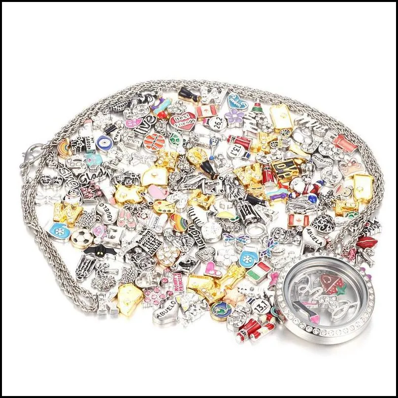 wholesale floating charms diy jewelry mixed 1500 styles alloy charms for magnetic glass living lockets 200pc