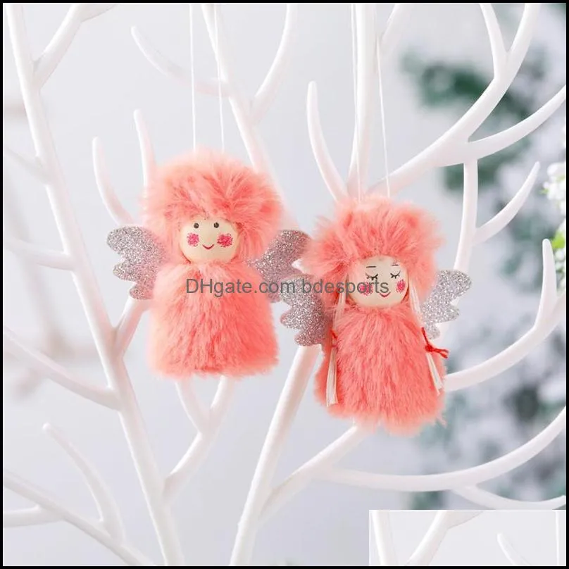 christmas pendant dolls boys girls christmas tree hanging ornament xmas new year infant plush gift toys