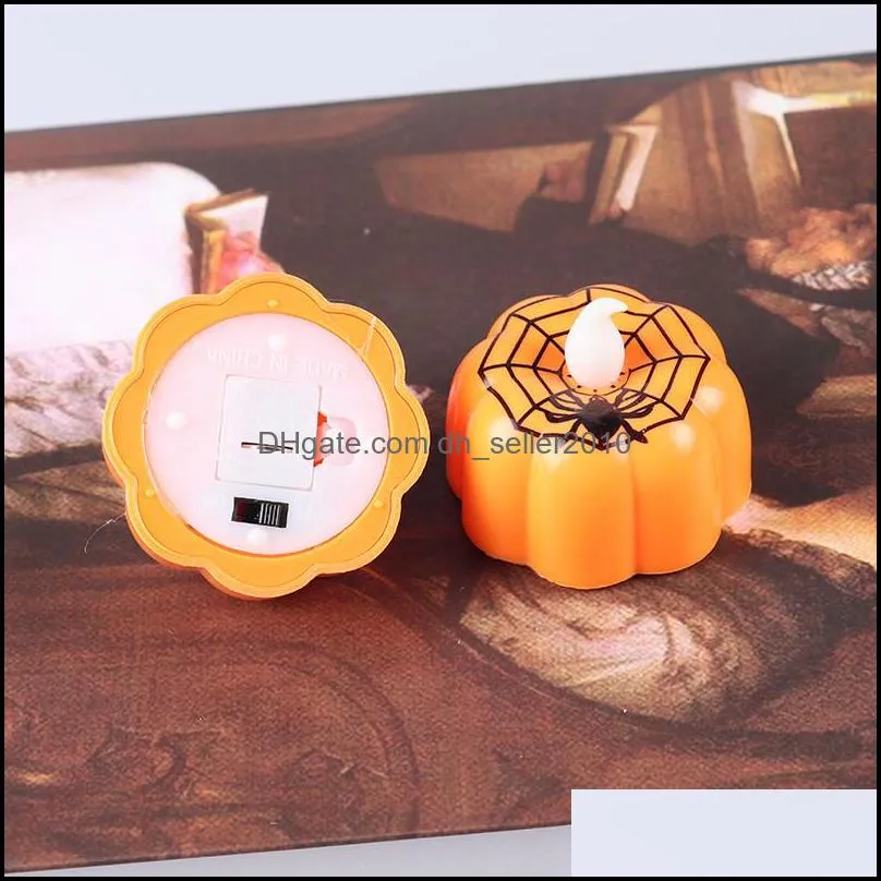 led pumpkin candles lantern pumpkin design durable led night light electronic mini pumpkin lantern for halloween party decoration