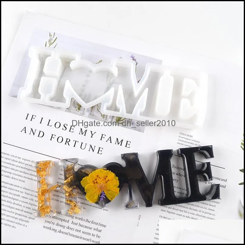 love home family silicone mold love resin mold love sign word epoxy resin molds for diy table decoration art crafts