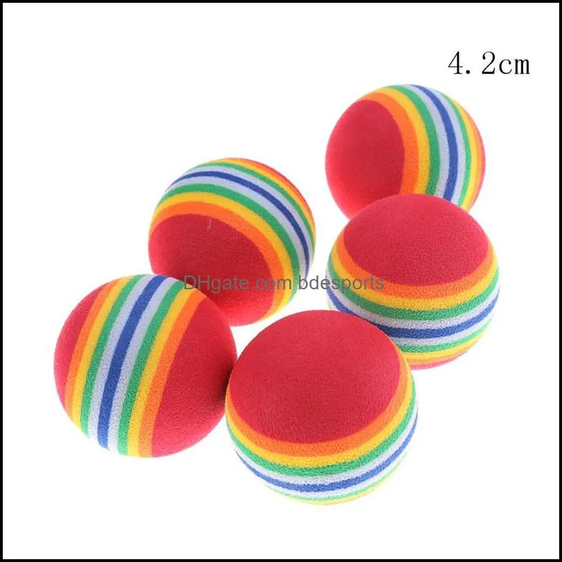eva rainbow cat dog ball pets activities funny balls kid foam sponge balls eva elastic pet dog toys