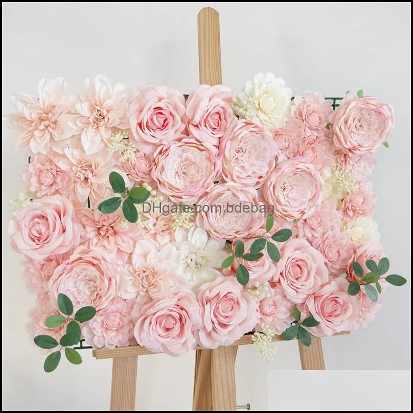 artificial flowers 12cm diameter big simulation austin rose head wedding road lead silk flower wall arch decorations