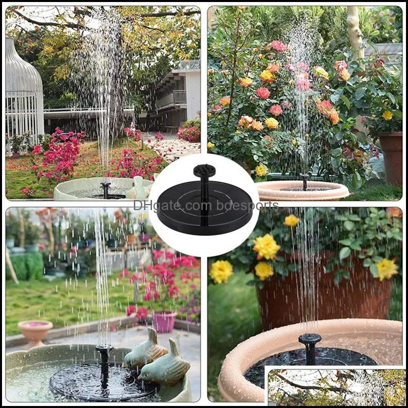 solar fountain outdoor pool pond floating waterfall fountain bird bath garden decoration