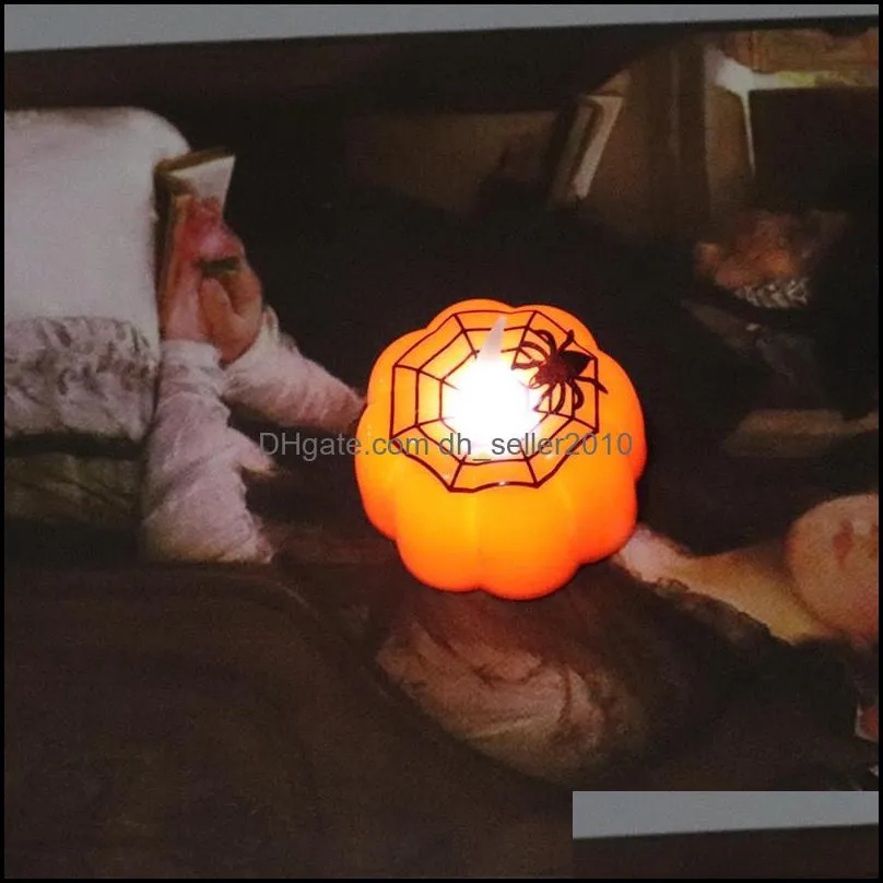 led pumpkin candles lantern pumpkin design durable led night light electronic mini pumpkin lantern for halloween party decoration