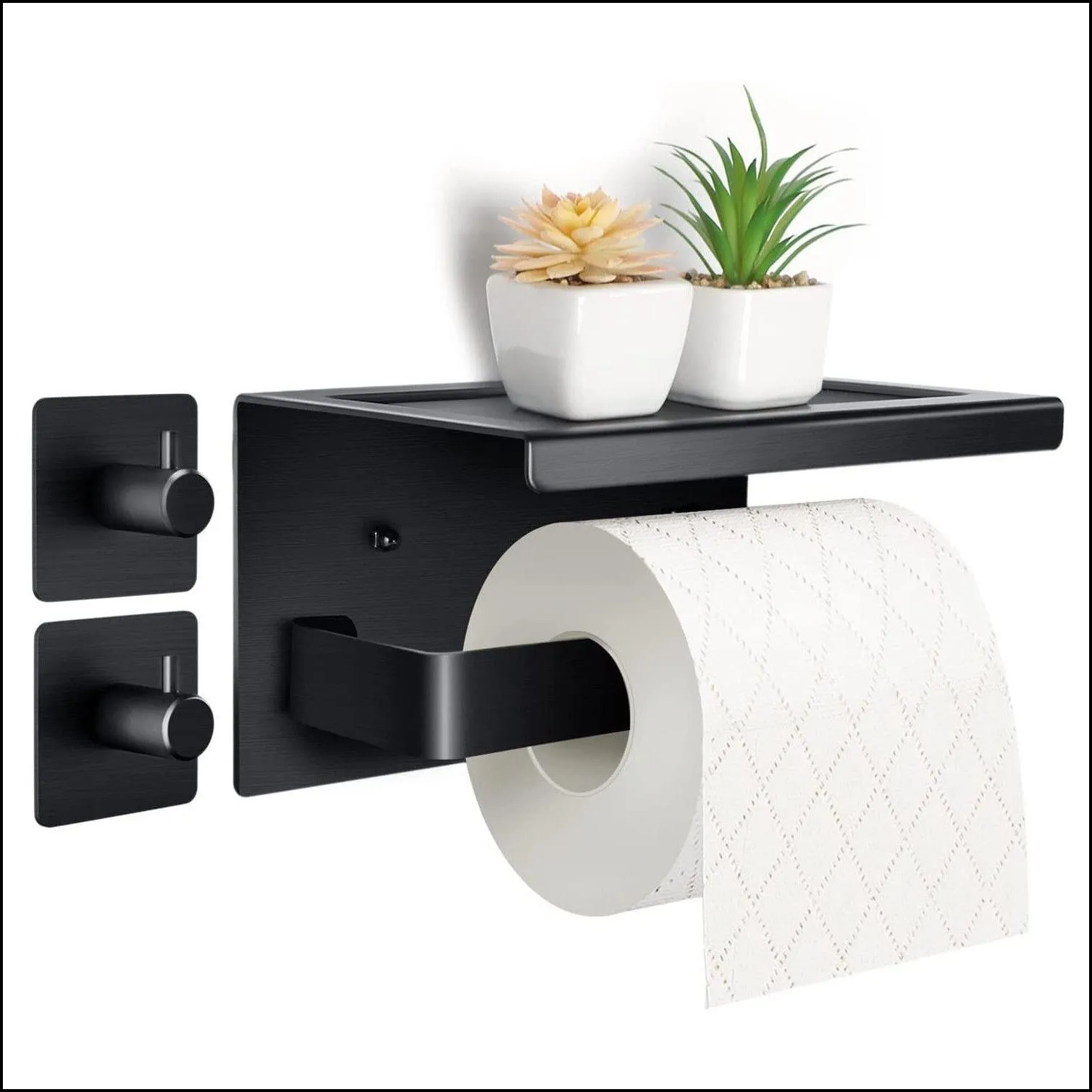 stainless steel punch toilet boxes paper shelf bathroom kitchen wallmounted sticky storage box roll paper holder hh22296