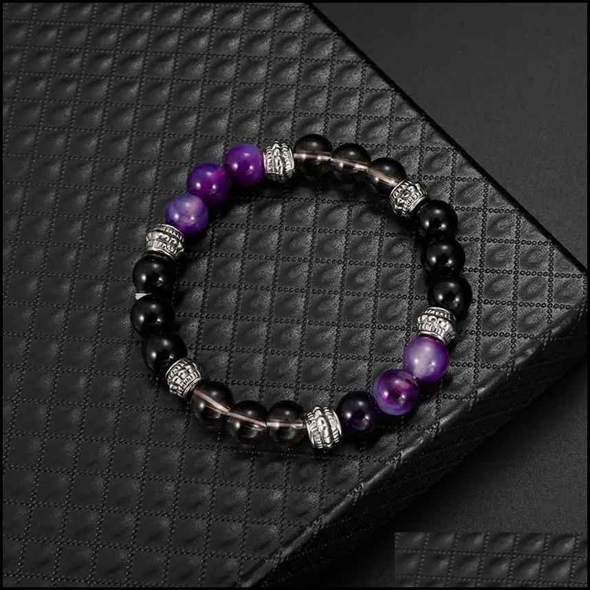 buddha bracelet chakra lava beads strands volcanic 8mm natural stone bracelets will and sandy drop ship