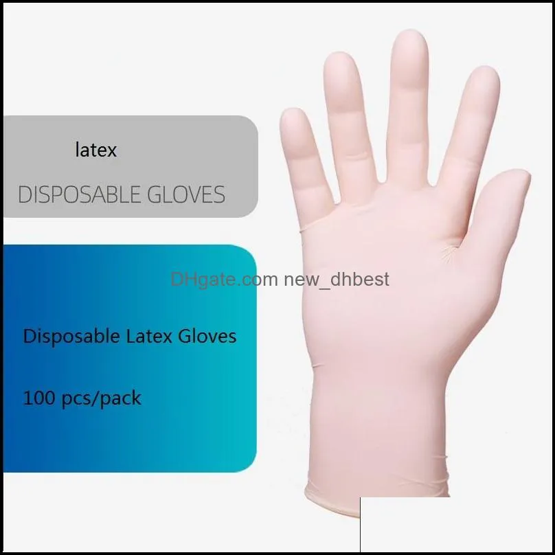 disposable latex gloves disposable gloves 50 pairs/pack protective nitrile gloves factory salon household cleanning glove