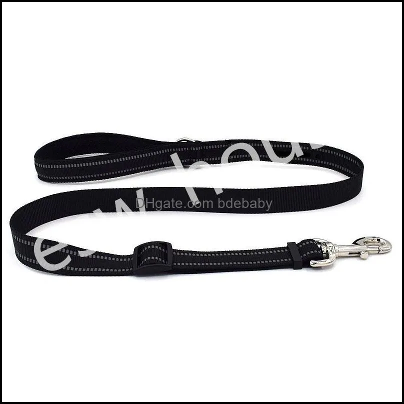 dog reflective leashes m l nylon walking training safety rope for dog cat