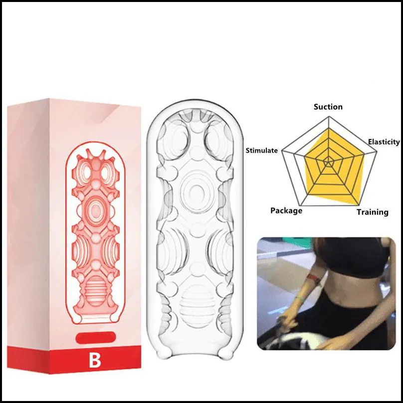 transparent silicone masturbators safe soft fidget toys orgasm male masturbator realistic vagina adult goods