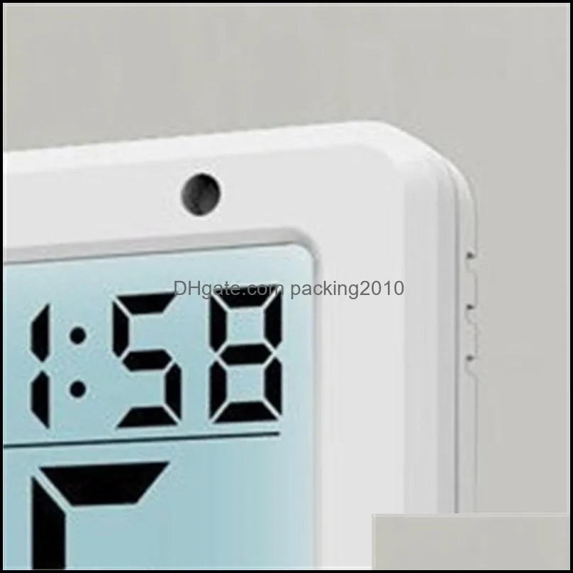 multifunctional digital clock led largescreen display has the function of time and date alarm clock indoor thermometer hygromet 173