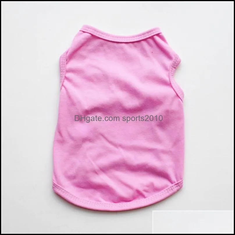 dog apparel solid color white black red pink pets shirts xs xl puppy summer breathable clothes