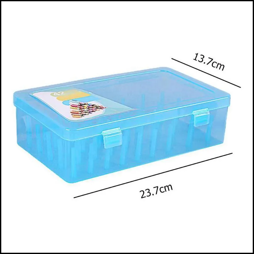 other arts and crafts sewing thread storage box 42 pcs yarn holder craft bobbins organizing case large capacity with trays pole