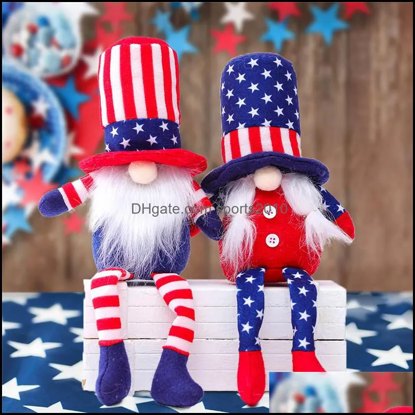 patriotic gnome plush american president election decoration tomte 4th of july gift handmade dwarf doll household ornaments
