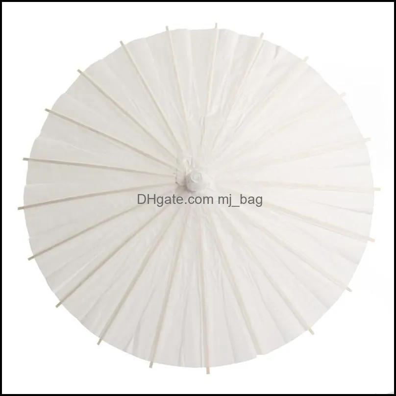 white paper umbrella chinese mini craft bridal wedding parasols 2060cm bamboo handle paper umbrellas