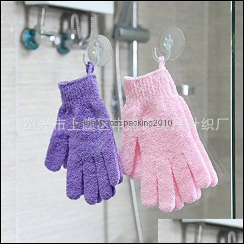 bath gloves hand towels exfoliating scrub mud back rubbing doublesided spa massage body care independent packaging one 318 s2