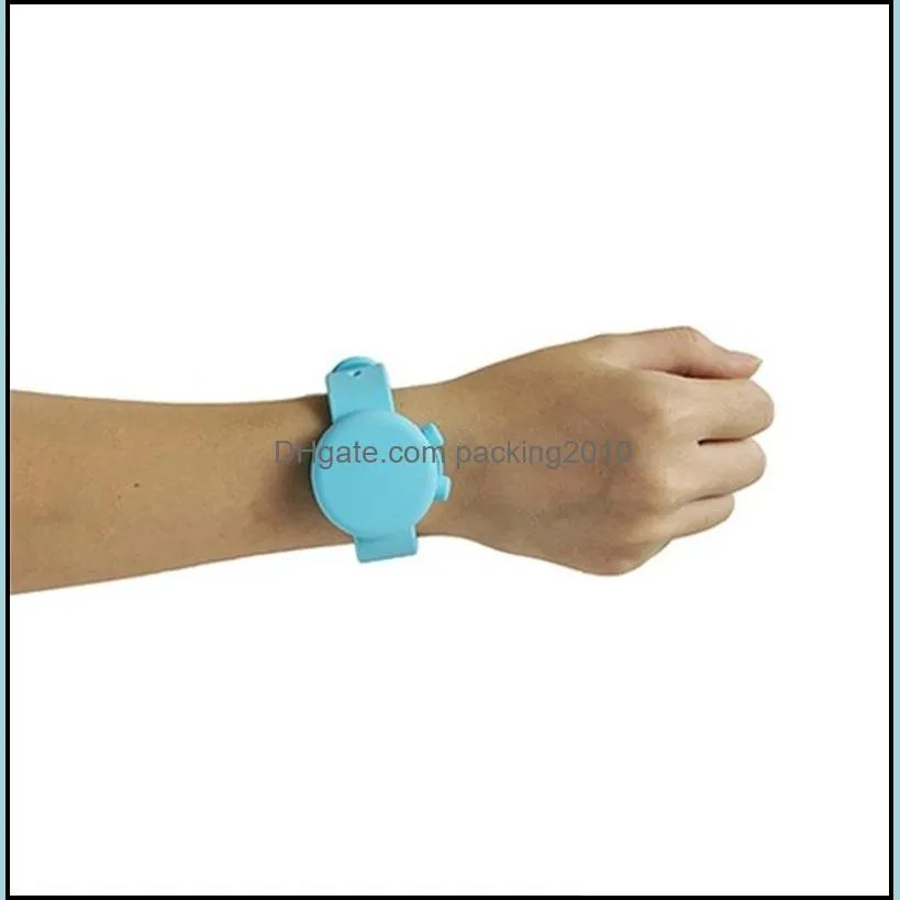 hand sanitizer wristbands wash silicone bracelets kids watch safe fashion portable mix colors food grade 15ak f2