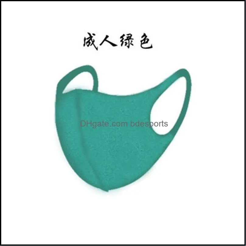 designer face mask anti dust ice silk masks mouth cover pm2 5 respirator washable reusable facemask adult top selling 1709 t2